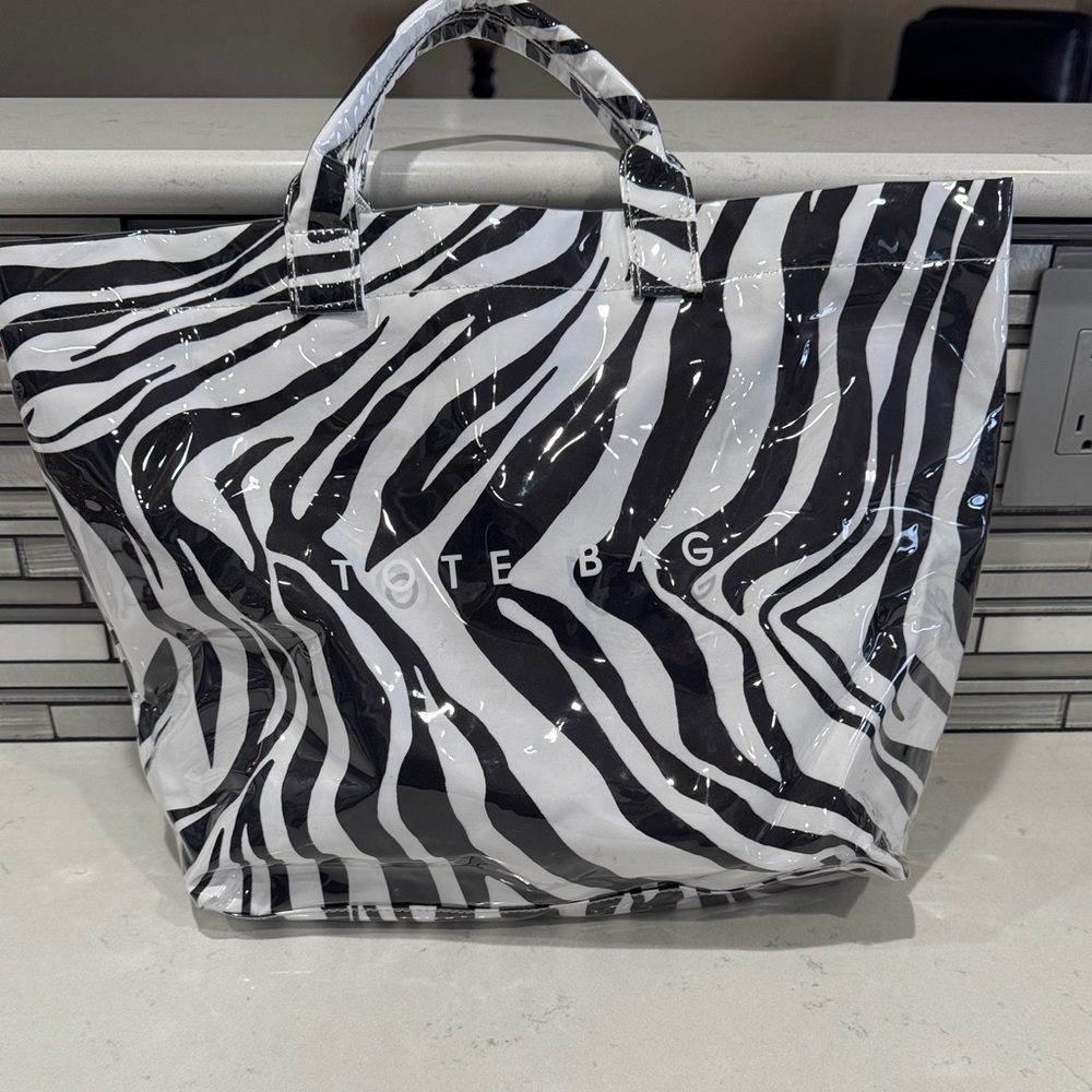 Zebra Print Tote Bag